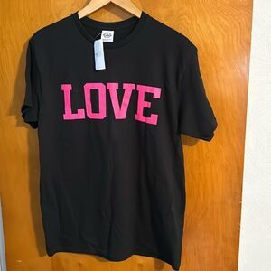 Love Tshirt Womens Medium Black Rue21